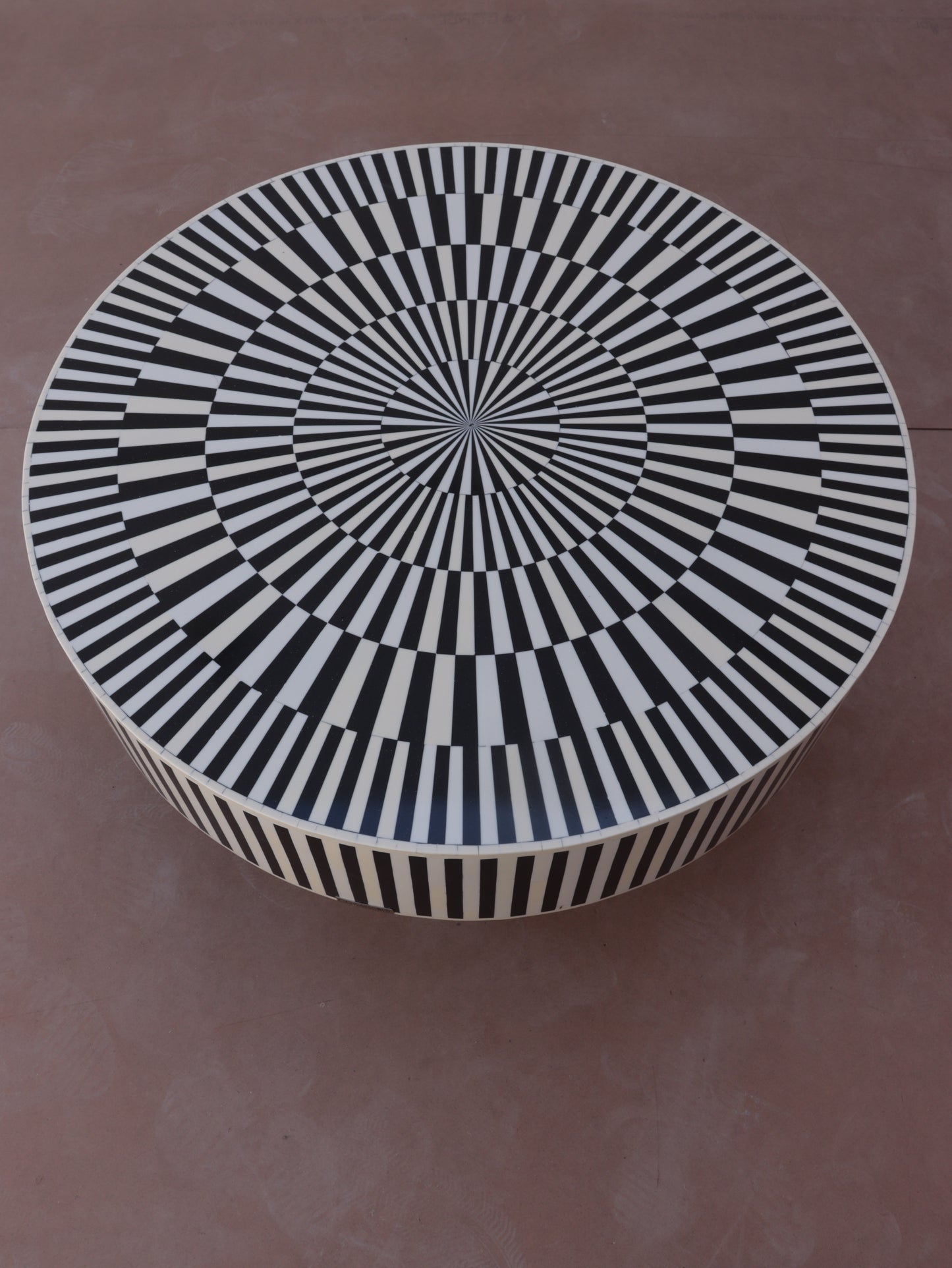 Inlay Coffee Table Sunburst