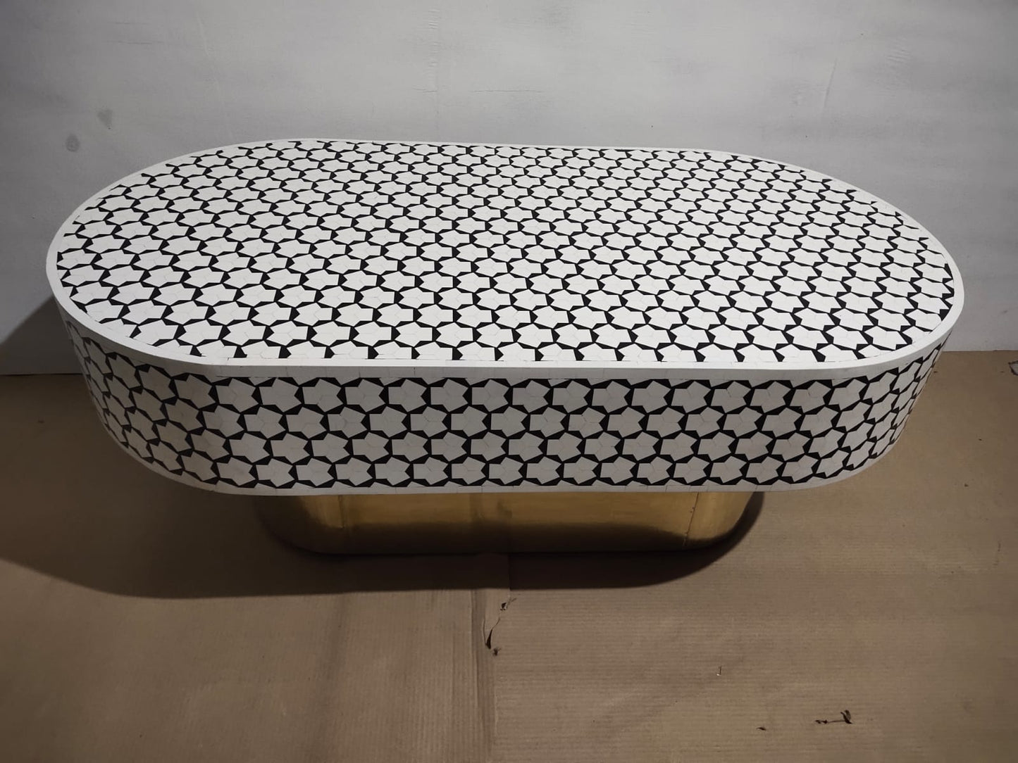 Geometric Floral Coffee table Oblong shape