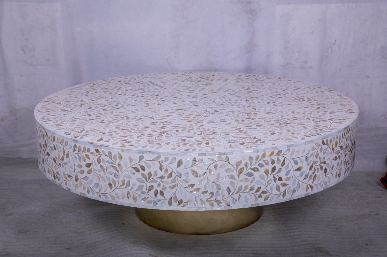 Floral Mother of pearl coffee table