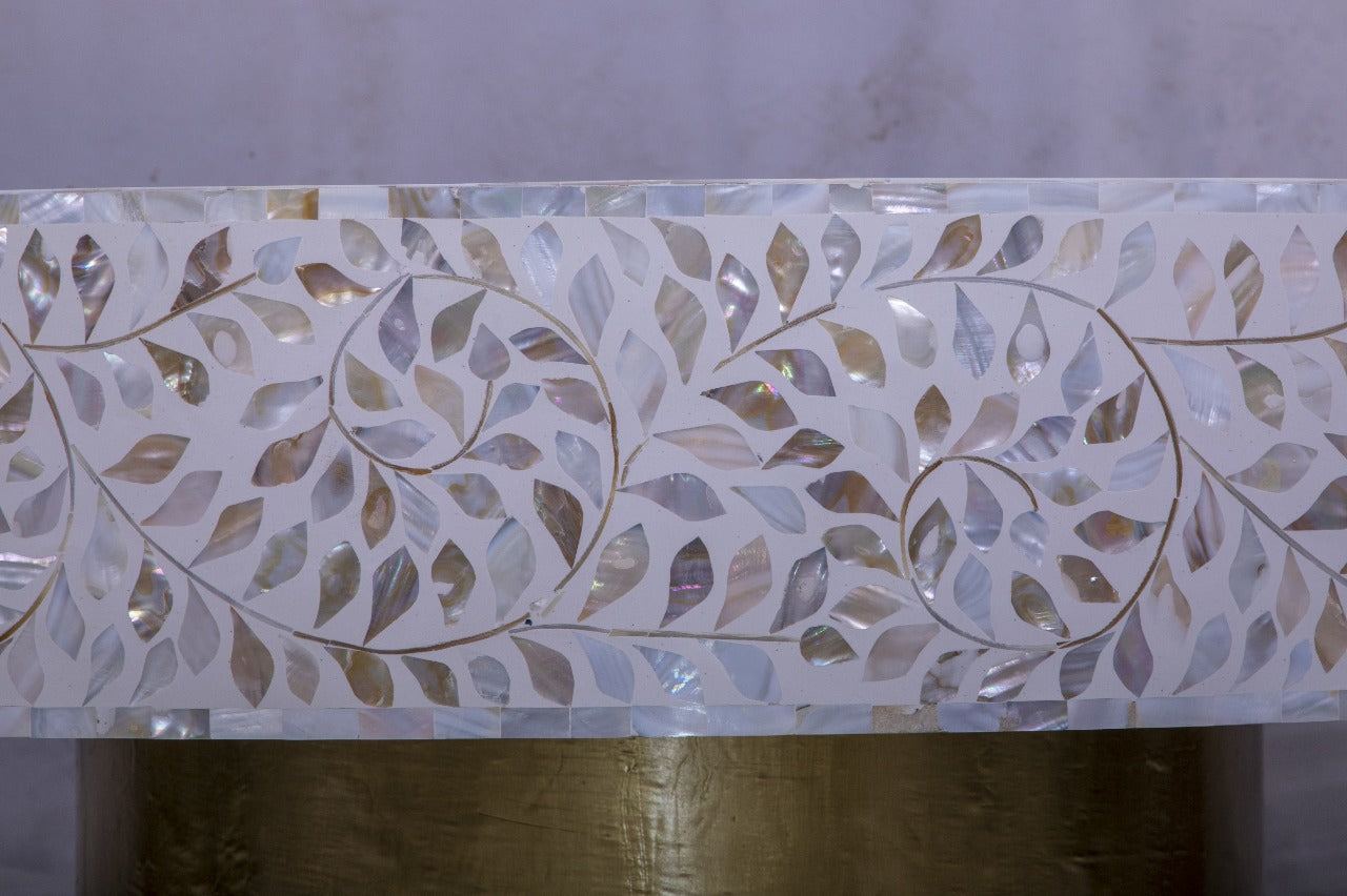 Floral Mother of pearl coffee table