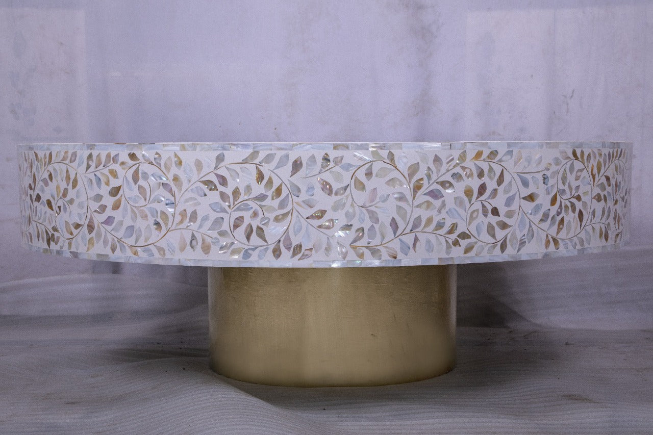 Floral Mother of pearl coffee table