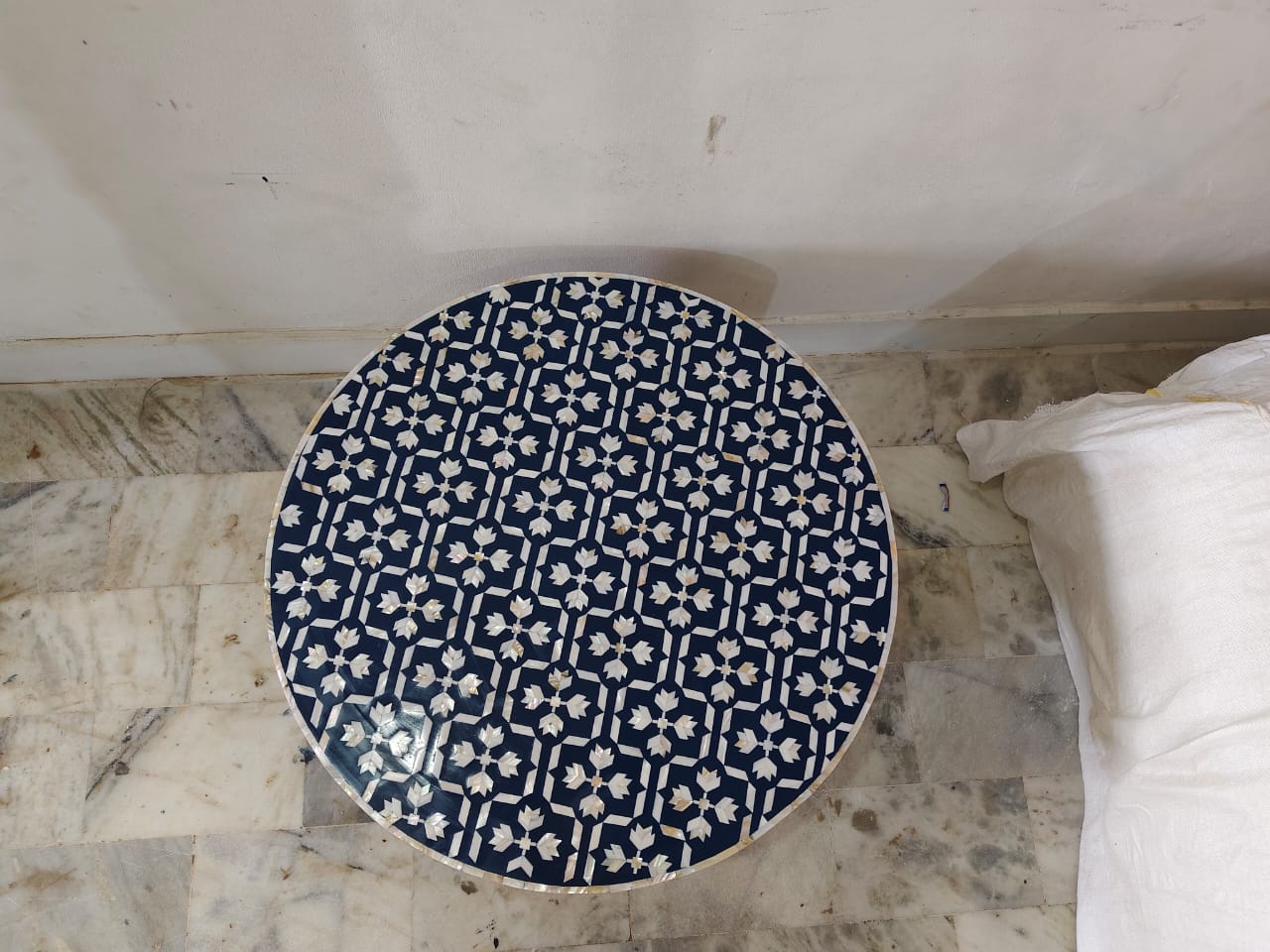 Floral MOP Coffee table Indigo