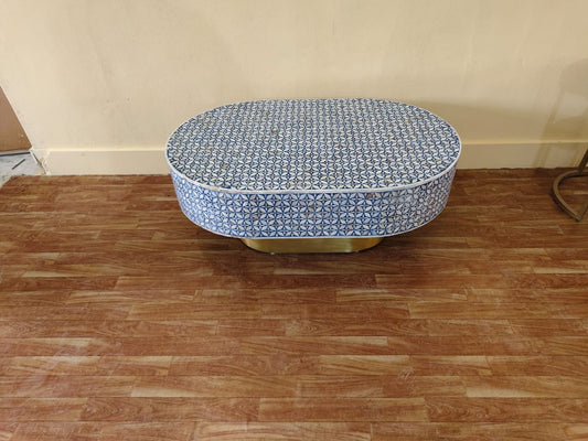 Mother of pearl Inlay coffee table Indigo