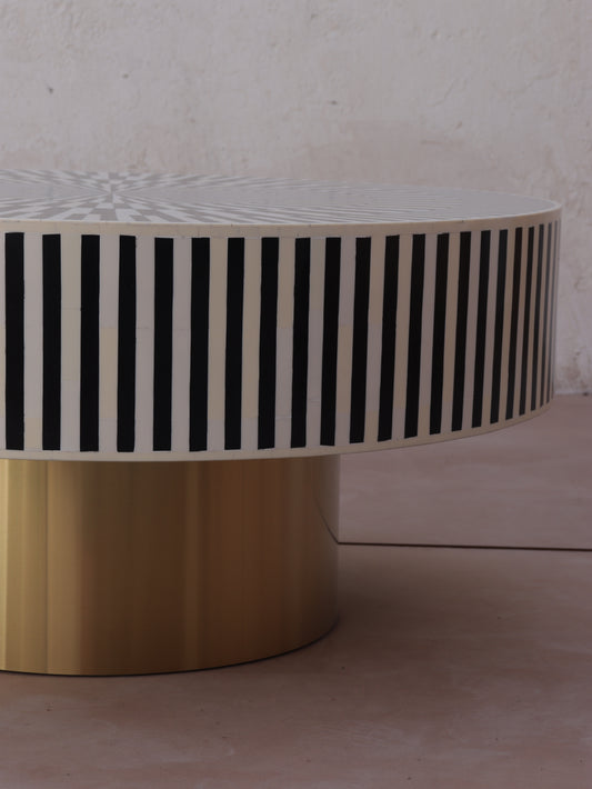 Inlay Coffee Table Sunburst