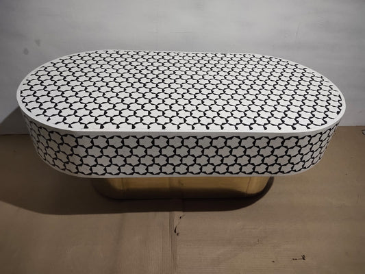 Geometric Floral Coffee table Oblong shape