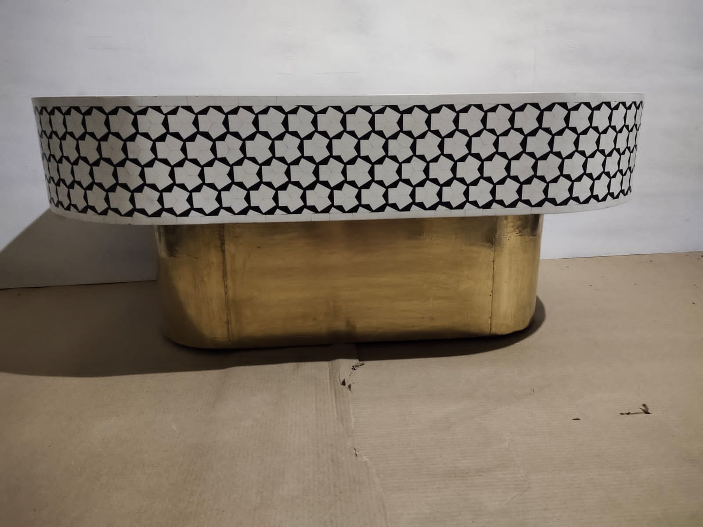 Geometric Floral Coffee table Oblong shape