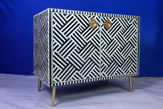 Bone inlay cabient for storage