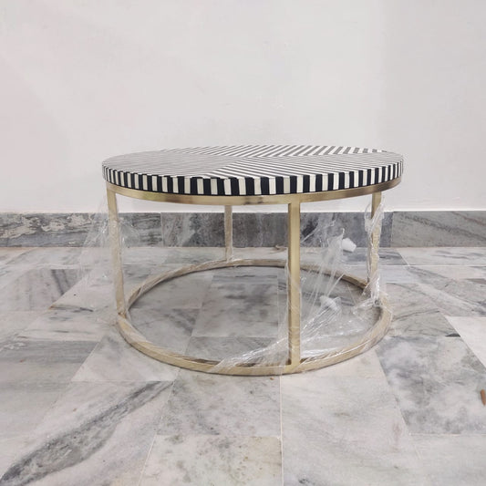Geometric Bone inlay coffee table