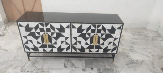 Bone inlay Side board Geometric