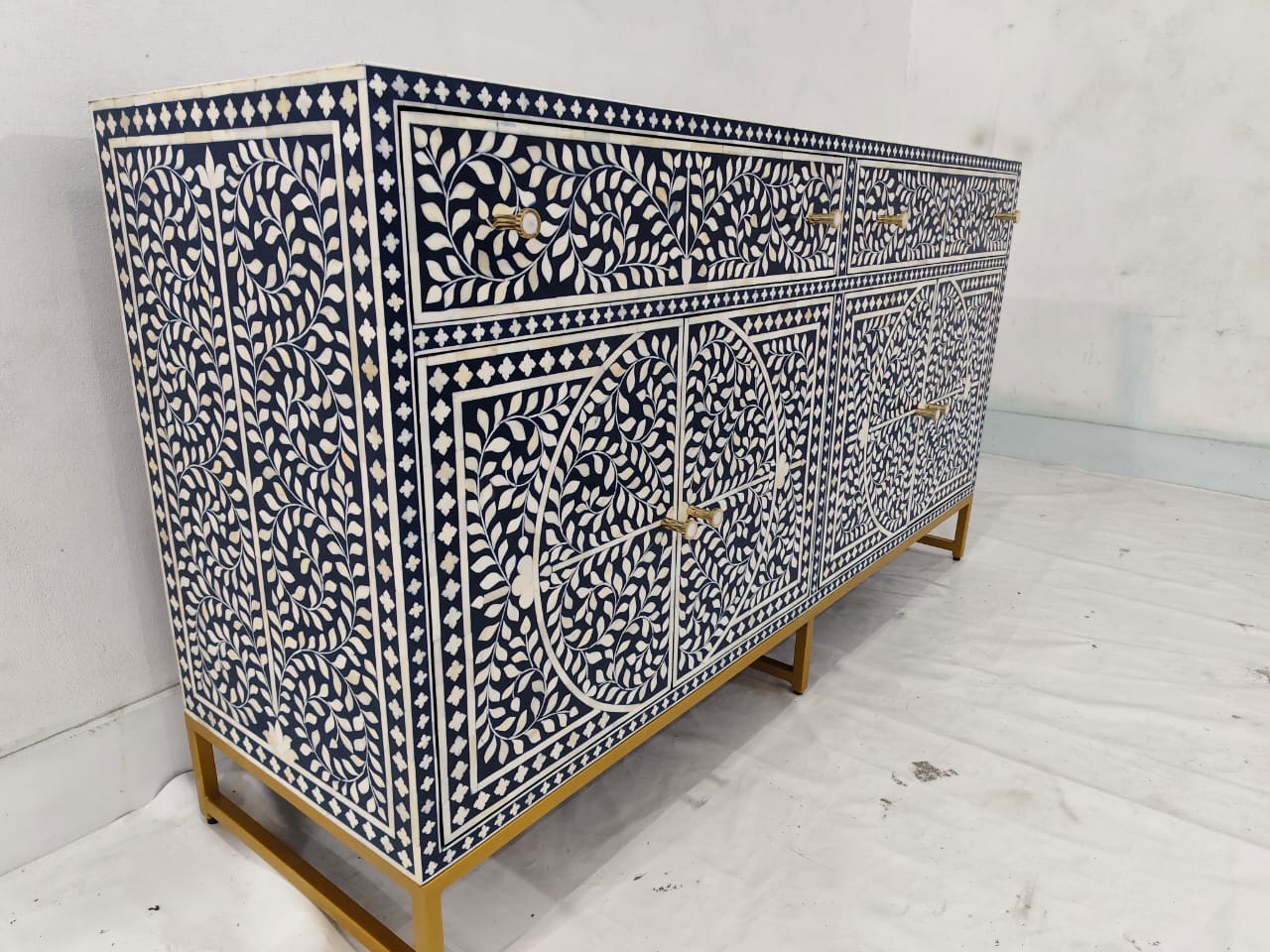 Bone Inlay floral sideboard