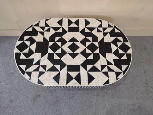 Bone inlay Geometric table