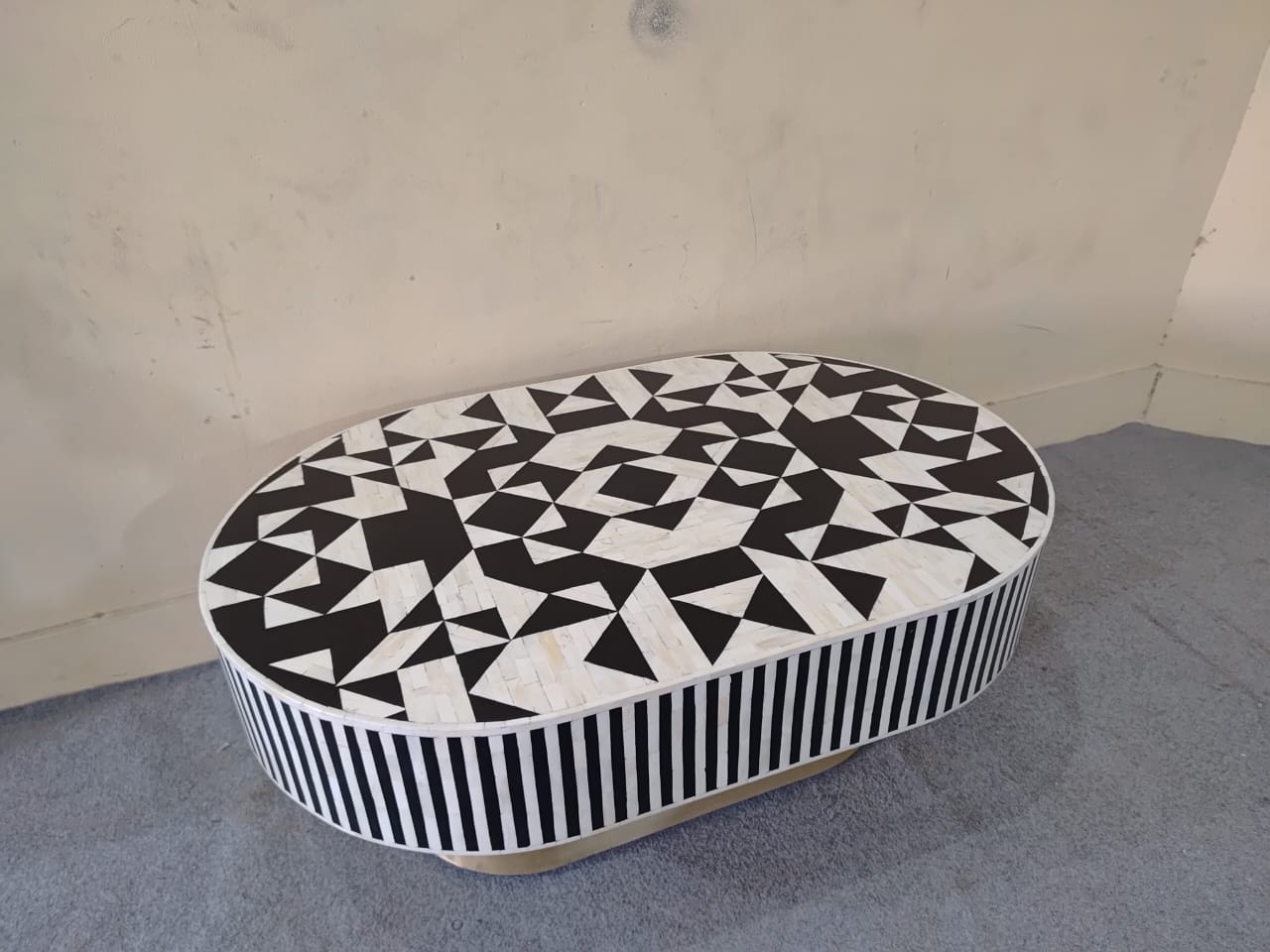 Bone inlay Geometric table