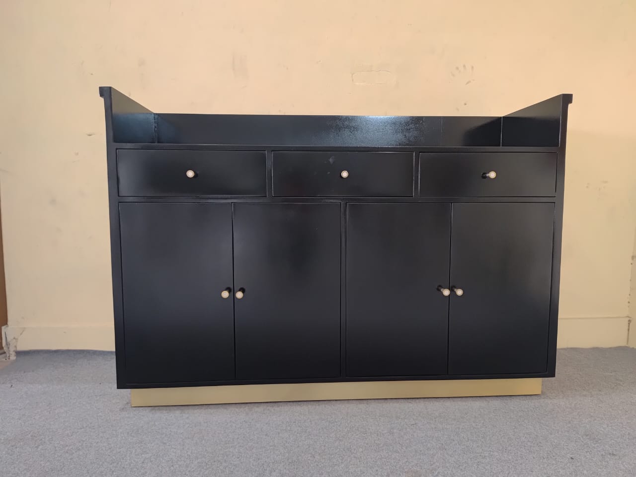 Bar Cabinet Bone Inlay